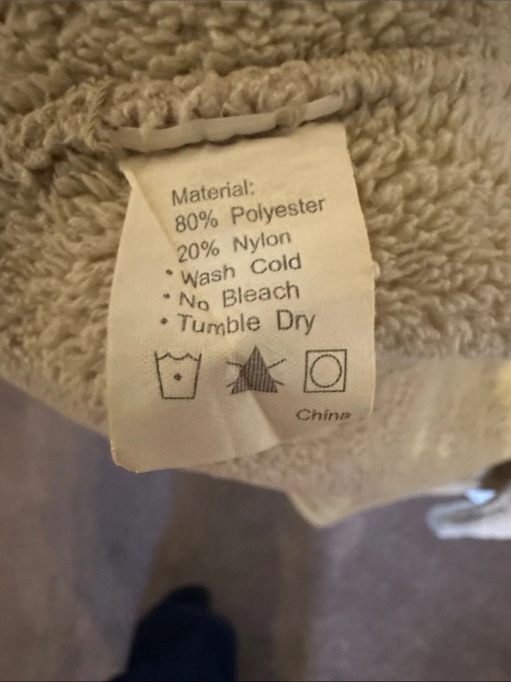 Plush Bath Robe in Beige - Brookstone - Cozy Home Bath Wrap